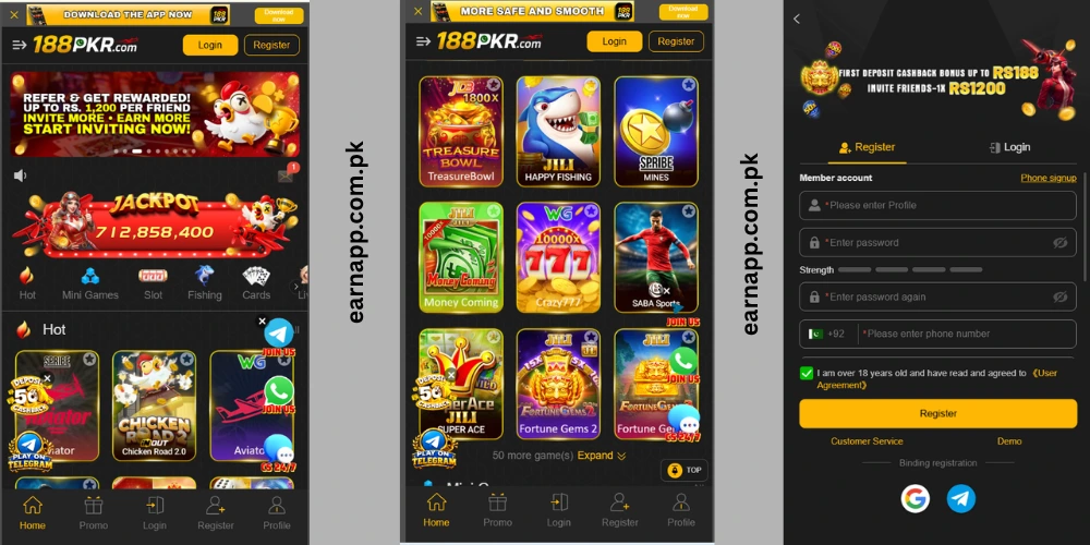 188 PKR Download