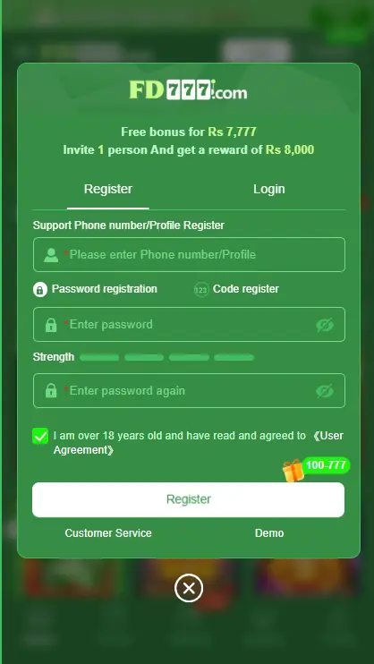 FD777 Login